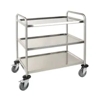 Laboratory cart with 3 shelves